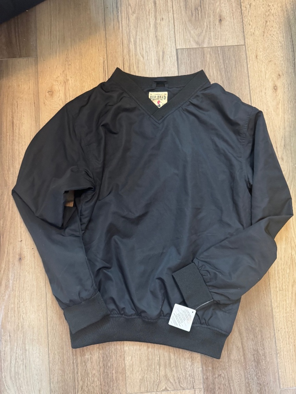 Red head brand co size small b neck mesh track pullover jacket